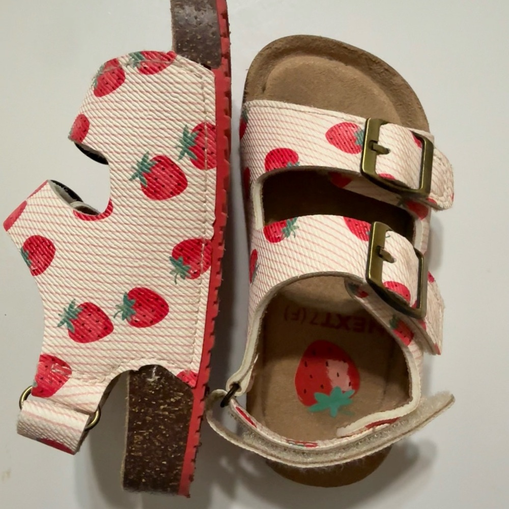 Next Strawberry Pattern Kids Sandals